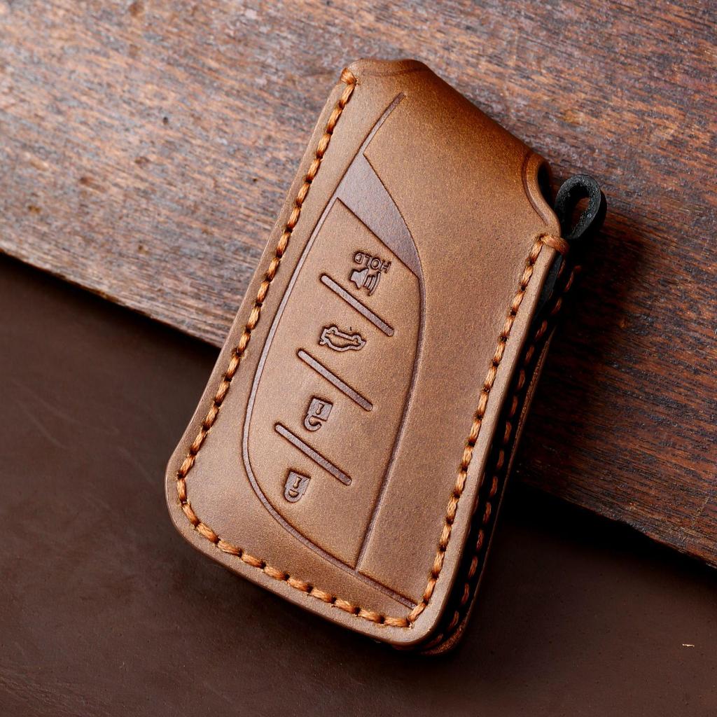 Handmade Genuine Leather Car Key Cover for Lexus