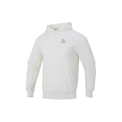 Letter Logo Print Breathable Pullover Hoodie Unisex Hoodies White 625255-65