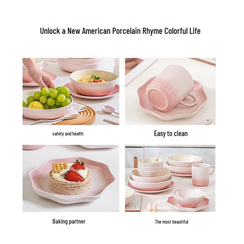 RSFH 9-Piece Luxury Stoneware Dinnerware Set