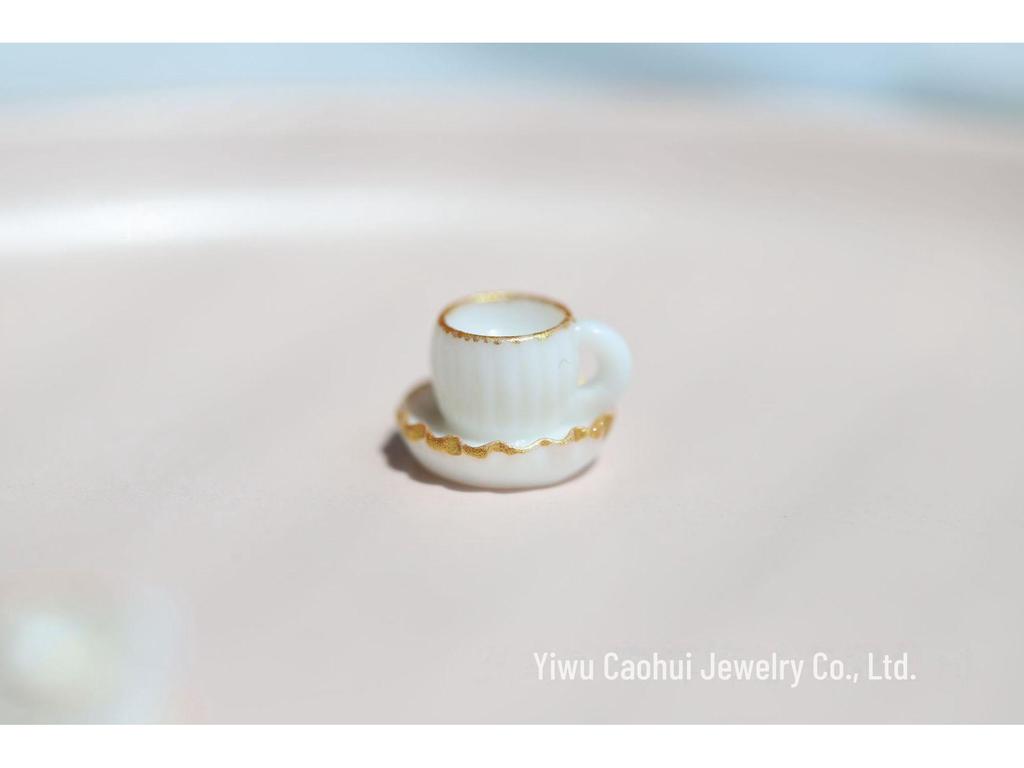 Mini DIY Coffee Cup Simulation Toy House Ornaments - Resin Accessories.