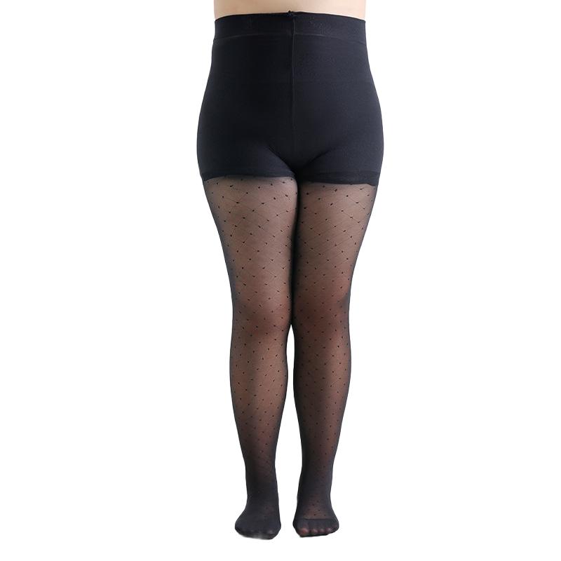 

Women S Sexy Polka Dots Criss Cross Net Pattern Sheer Tights 20 Den Black Color Classic Pattern Pantyhose Plus Size Xl/Xxl 1XL