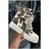 Fashion Large Size Thick-soled High-top Shoes Personalized Camouflage Casual Sneakers Daily Wear Boots