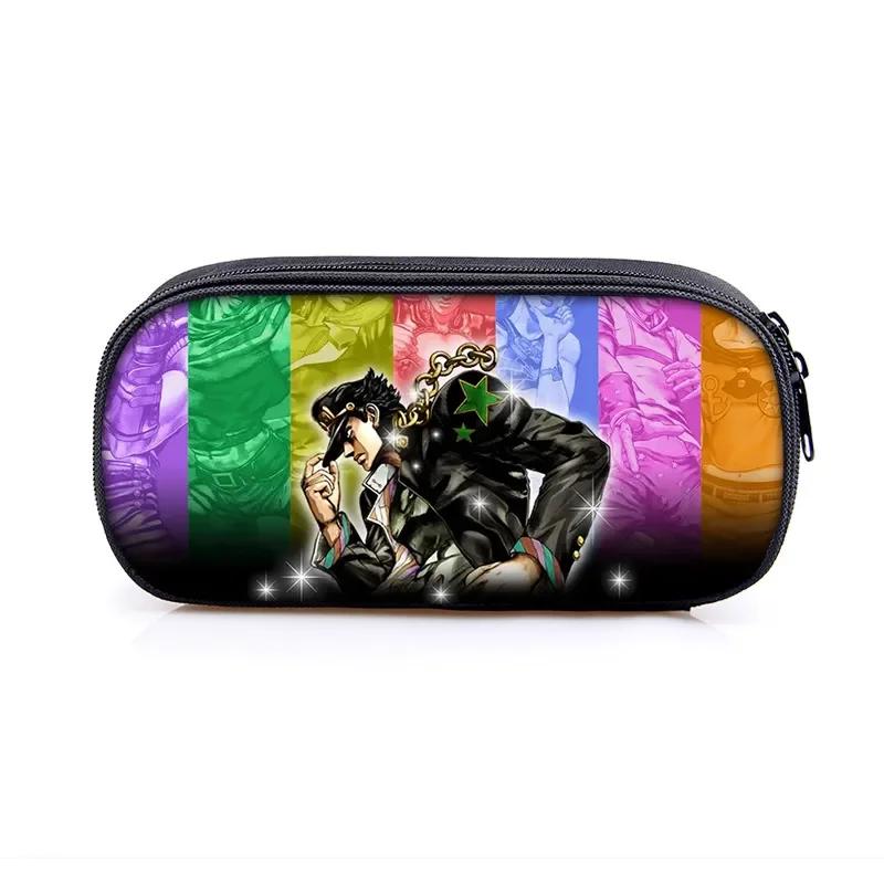 Anime Jojo Bizarre Adventure Piórnik Kujo Kira Yoshikage KILLER QUEEN Kosmetyczki Pudełko na przybory szkolne dla nastolatków Torby na artykuły papiernicze Prezent