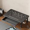 Computer Monitor Riser Cold-Rolled Steel Ventilated Monitor Stand with Drawer 3-Level Height Adjustment Laptop Stand for Home Office