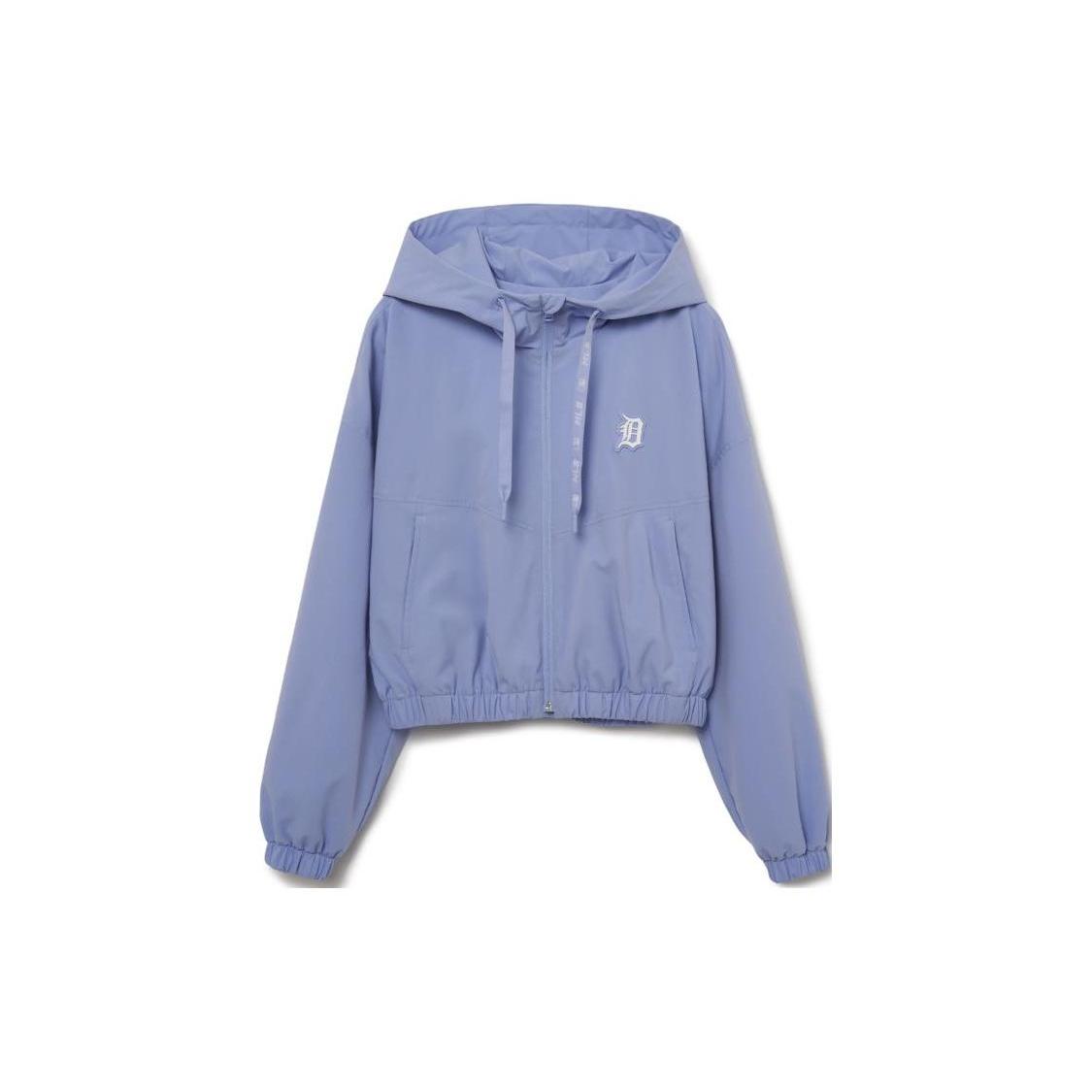 

New MLB Cropped Coats Women s Blue 3FWJB0131-46PPL S