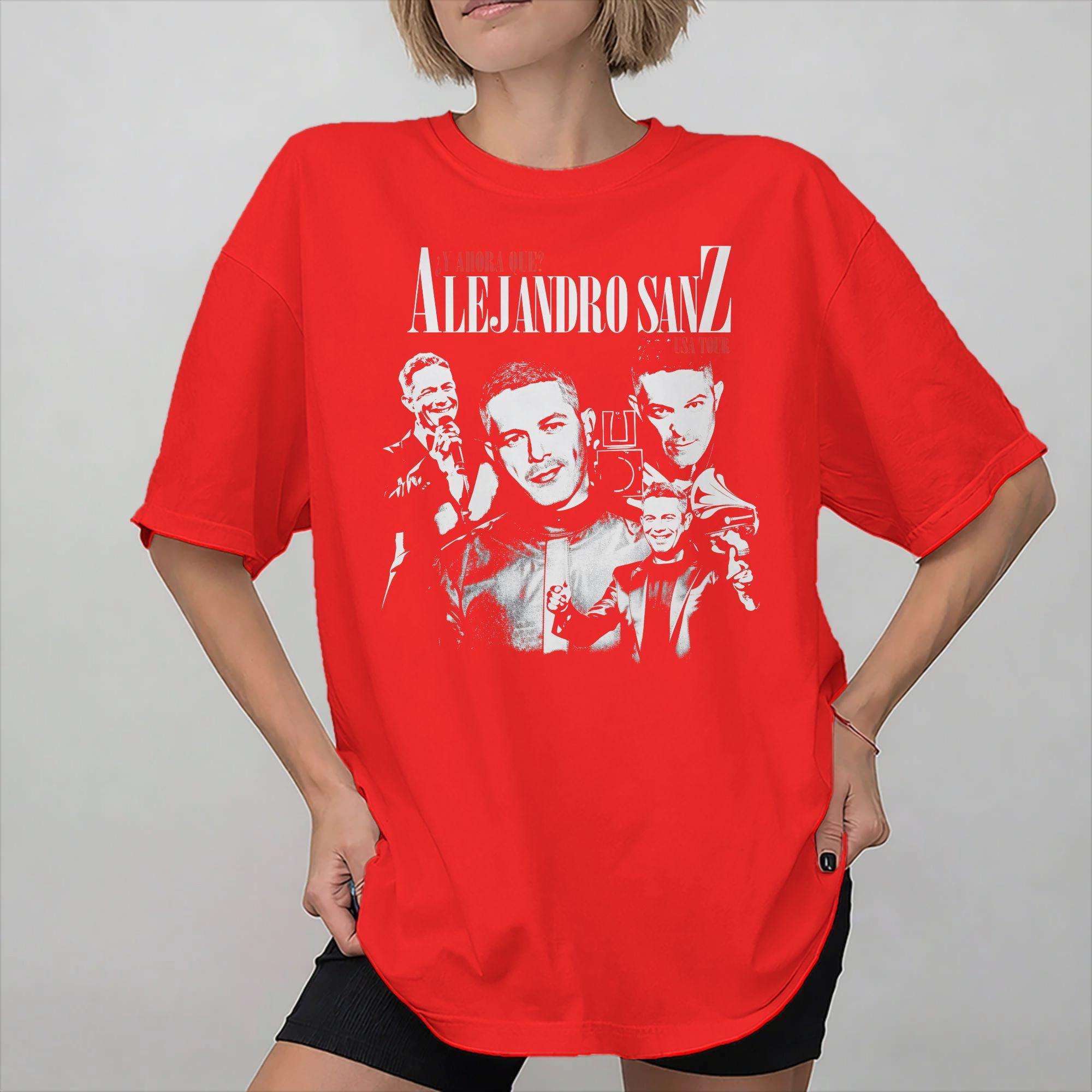 Alejandro Sanz 2026 Concert Merch Unisex T Shirt Cotton Tee Graphic Tshirt Clothes S