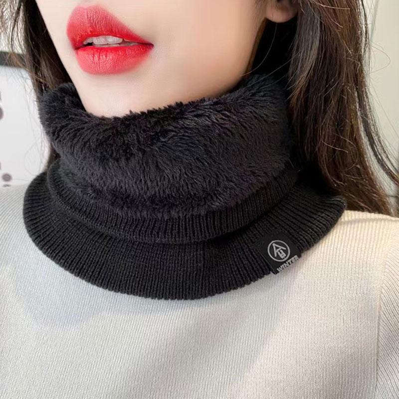Fashion Women Knitted Scarf Solid Cashmer Like Winter Scarves Lady Warm Thick Unisex Men Neck Scarfs