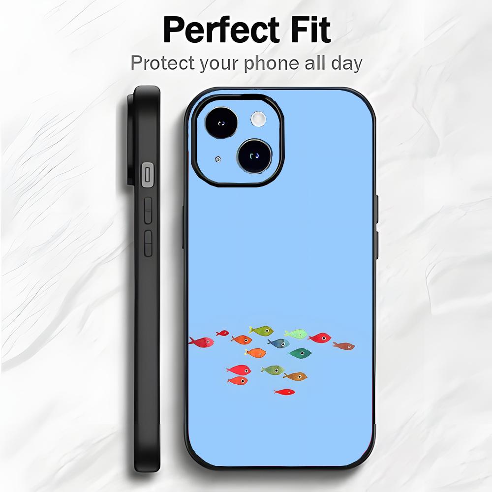 Cartoon Fish Koi Kwaii Cute Phone Case Phone Case Soft Packaging Lightweight For iPhone17 16 15 14 13ProMax