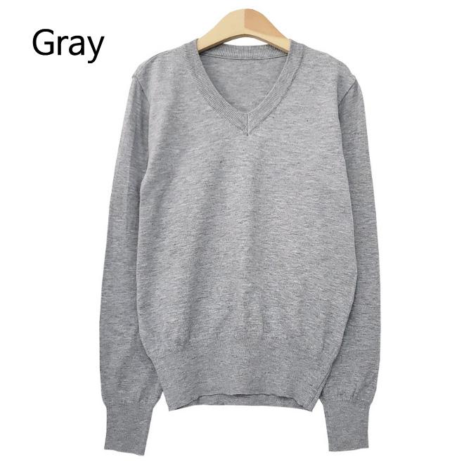 t-shirt for women V-line neck knit tshirt date look Korea fashion