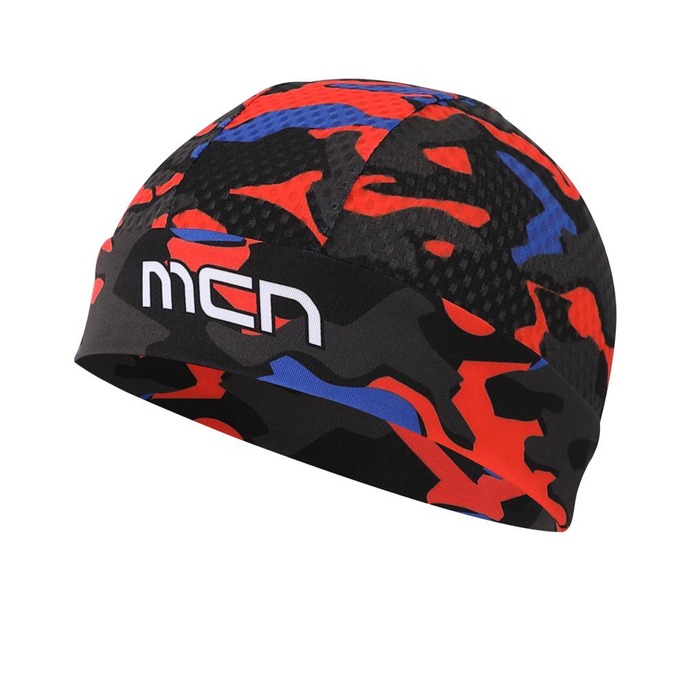 MCNSPORTS K-Mesh Skullcap Camo Red Bicycle Beanie Cycling Cap