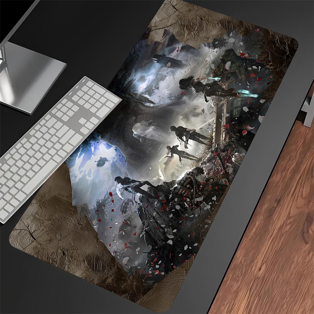 Clair Obscur Expedition 33 Podkładka pod mysz do gry Klawiatura Mysz ścieg Podkładka pod mysz Mata na biurko Akcesoria do gier PC Części XXL 90x40cm