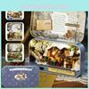 Encantadora Mini Caixa de Teatro DIY Casa de Bonecas com Kit de Cena Miniatura de Campo