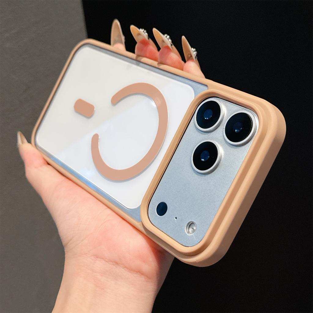 Luxury iPhone 17 Pro Max Magnetic Case for iPhone 17 16 15 14 13 Pro Max Cases Magsafe Candy Color Clear Shockproof Back Cover