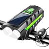 Solar Power Bike Headlight with 130db Horn LED Cycling Lantern USB Rechargeable High Beam Bicycle Flashlight Bicycle Accessories