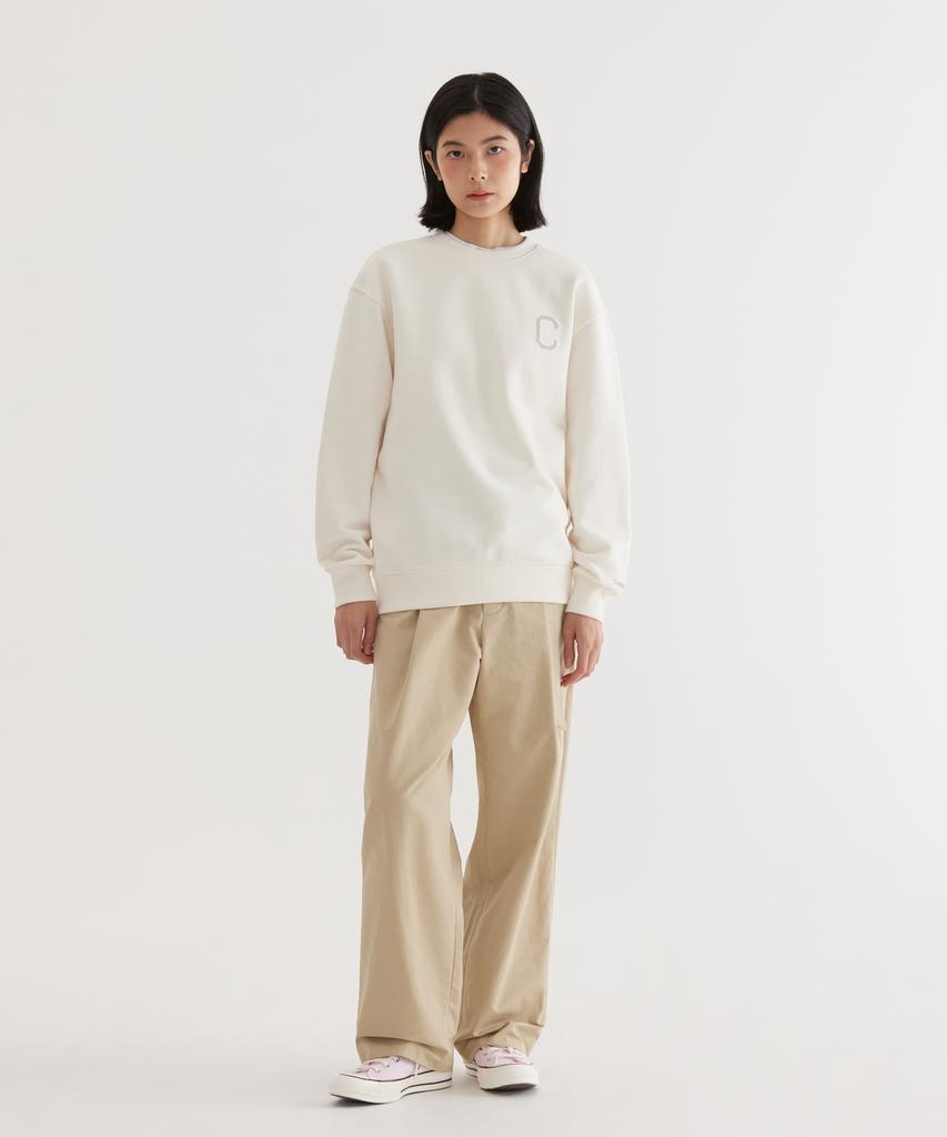 COVERNAT C Logo Sweatshirt Ivory