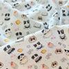 Korean Style Cartoon Animal Floral 100% Cotton Fabric for Women's & Children's Clothing, Family Outfits, Homewear & DIY Projects