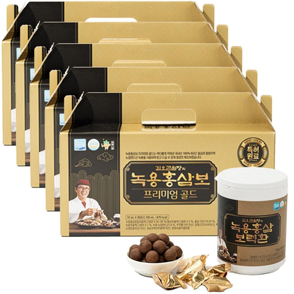 Director Kim O-gon's Deer Antler and Red Ginseng Tonic Premium Gold 5 Pcs