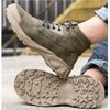 High Work Boots with Steel Toe Cap Industrial Construction Waterproof Non-slip Work Shoes Lightweight Winter Boots Safety Shoes