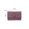 High-end 2 Folds Short Coin Purse Retro PU Leather Wallet Money Bag INS Style Card Wallets for Girls Students Gift