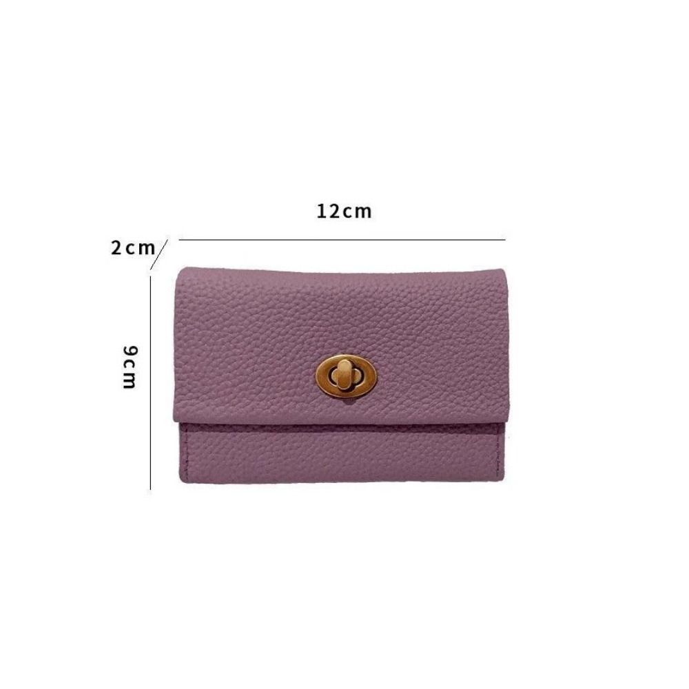 High-end 2 Folds Short Coin Purse Retro PU Leather Wallet Money Bag INS Style Card Wallets for Girls Students Gift