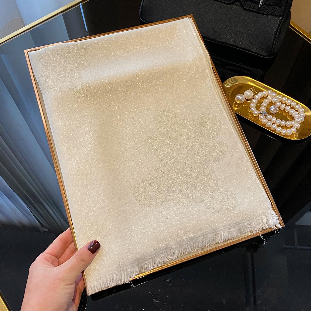 Lente en Zomer Tencel Katoen Gouden Zijde Zijden Sjaal Hoge Mode Buitenlandse Stijl Strand Sjaal Sjaal Pentagram Sjaal Vrouwen