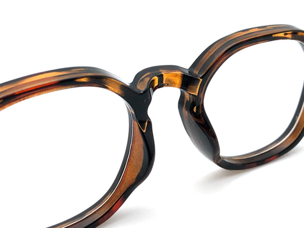 CROWN PANTO SQUARE SUNGLASS Tortoiseshell CLEAR [SPEED ADDICT] ×