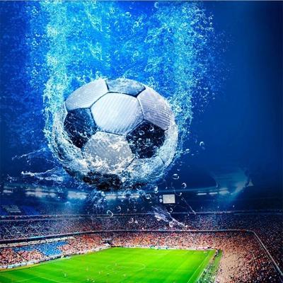 „Pasidaryk pats“ deimantinis siuvinėjimas futbolas Kalnų krištolų paveikslas „Deimantų tapyba“ stadiono siuvinėjimas kryželiu