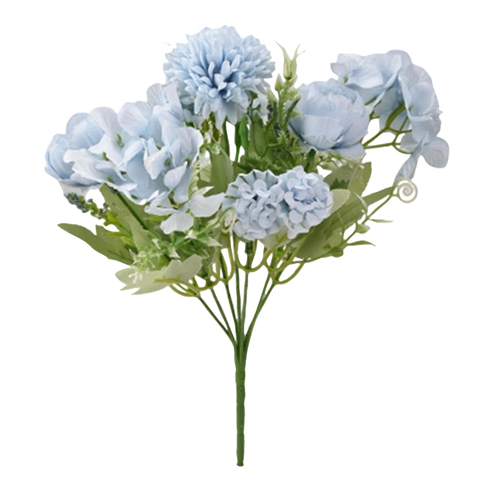 

Букет искусственных цветов - Размер 29 см и вес 39,9 г, Легкий пучок из искусственных цветов | Универсальный декор для композиций в вазах, дома, мероприятий и | Не требует ухода One Size синий