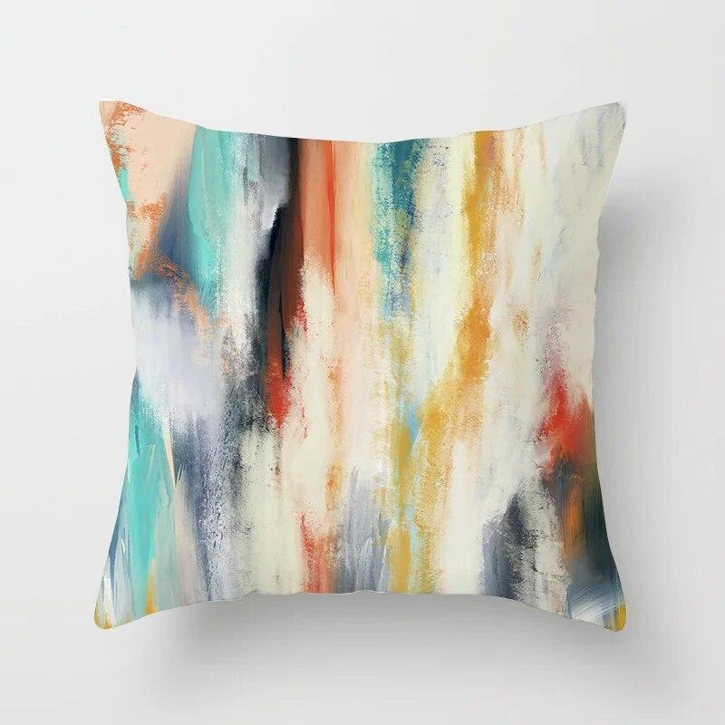 45x45cm Modern Abstract Striped Geometric Cushion Cover Throw Pillow  For Living Room Sofa Office Seat Bed Home Decor