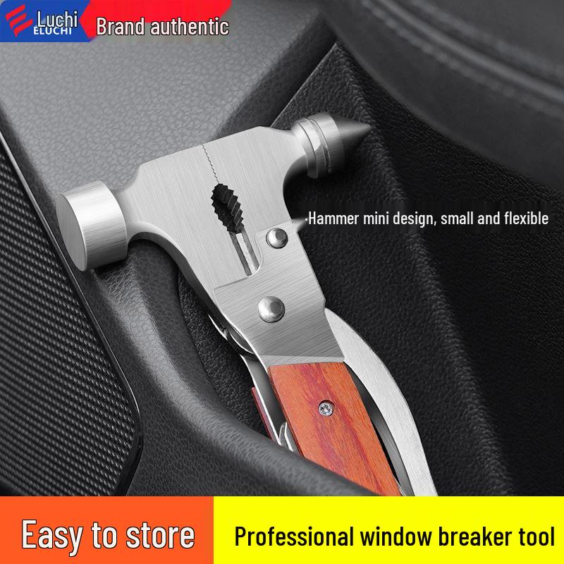 Multifunctional Car Safety Window Breaker & Emergency Escape Tool
