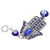 Blue Eye Ornament Hollow Out Retro Good Luck Evil Eye Decor Elegant Alloy Glass Evil Eye Wall Decor for Home Decoration