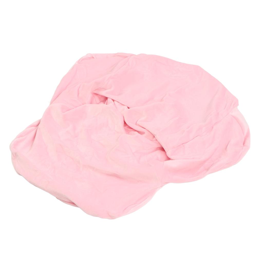 Curved Back Chair Cover Soft Prevent Slip Protective Universal Thickened Armchair Cover for Living Room Banquet Pink