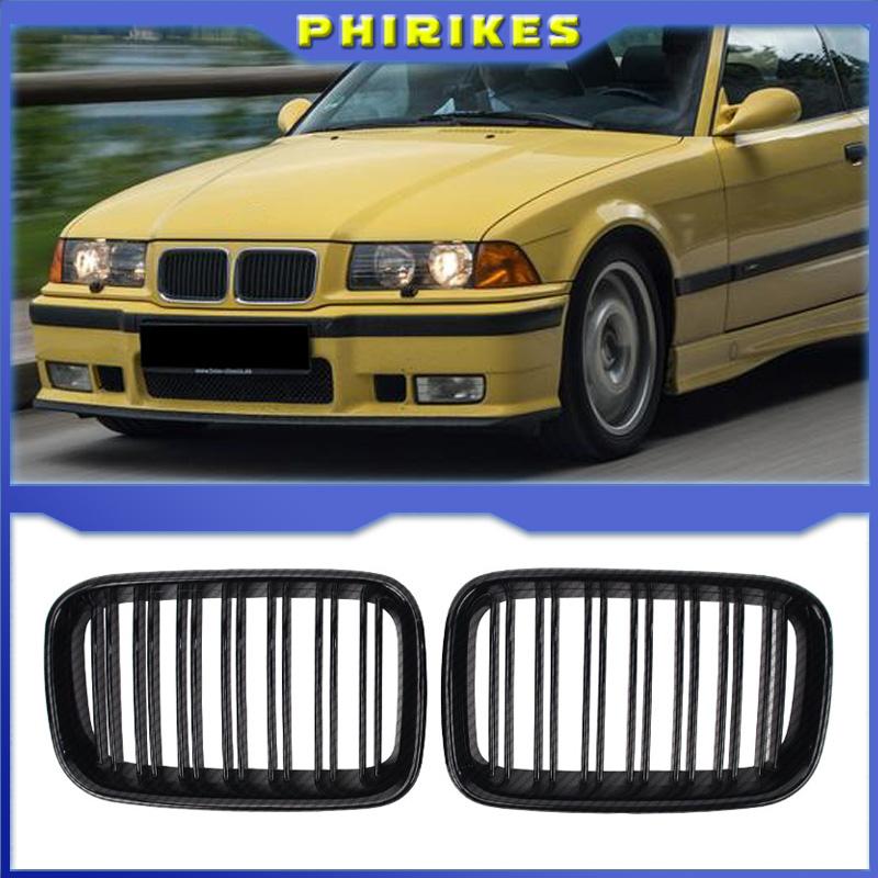 For 1992-1996 BMW E36 318i 323i 325i 320i 328i E36 Black Front Grille ABS Hood Kidney Grille
