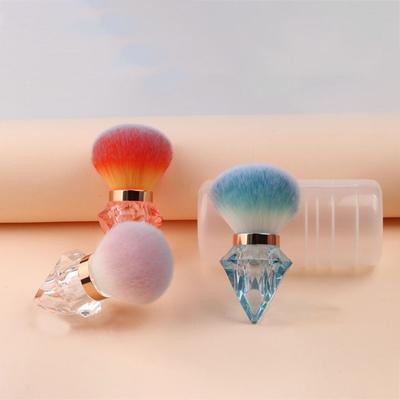 Rhinestone Shape Nail Cleaning Brush Dust-proof Makeup Brush Powder Blusher Brush  Lady Girls