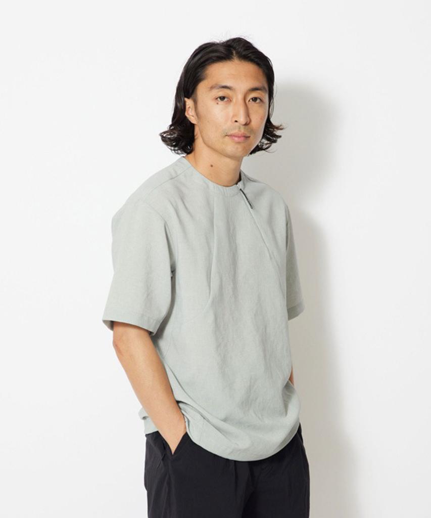SNOWPEAK Pe Light Poplin Pullover - Light Grey / Ts-23Su010Lgy