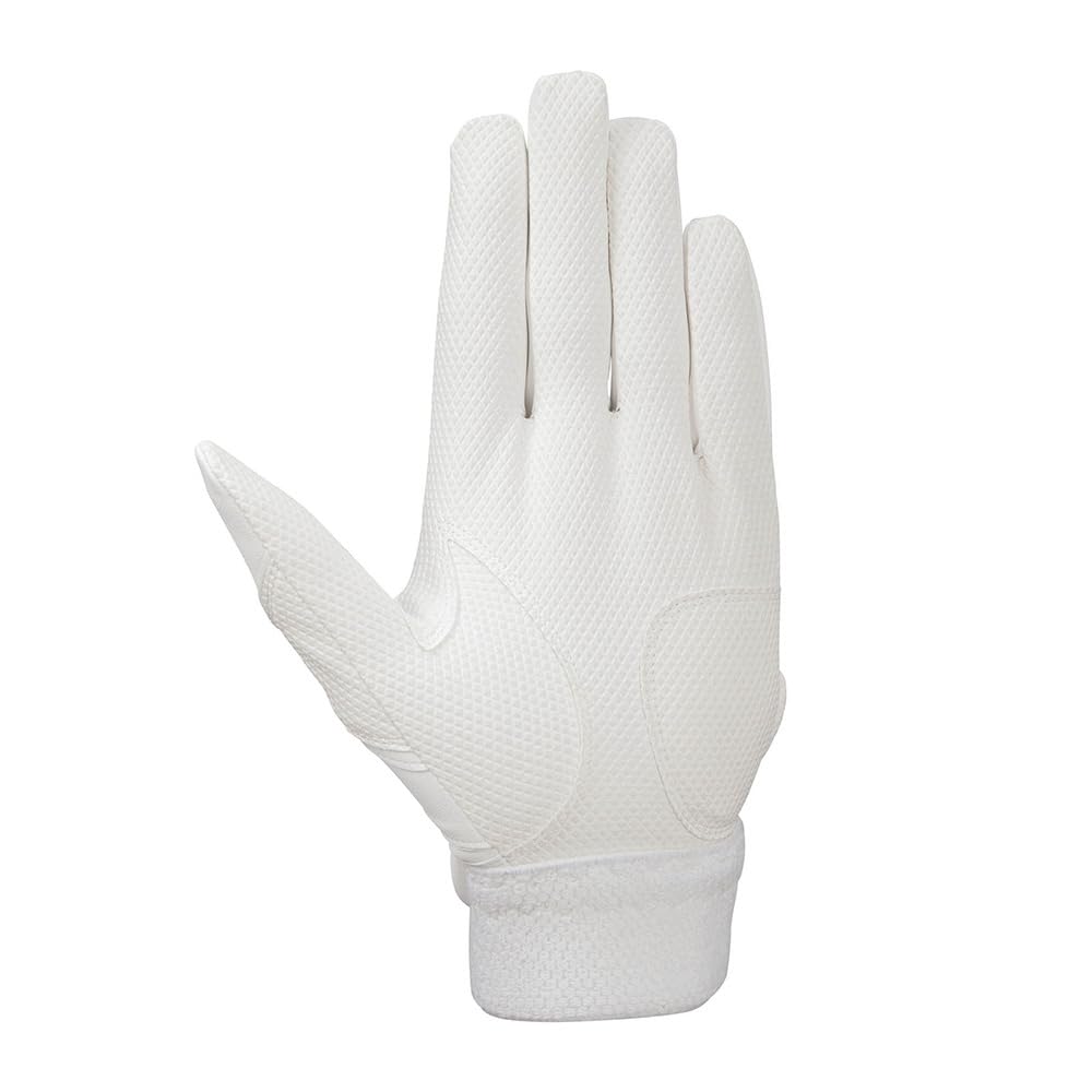 Mizuno Junior Batting Select Nine WG High School Baseball White Gloves, Pair, 1EJEH17010, Approved, (JS/Jr)