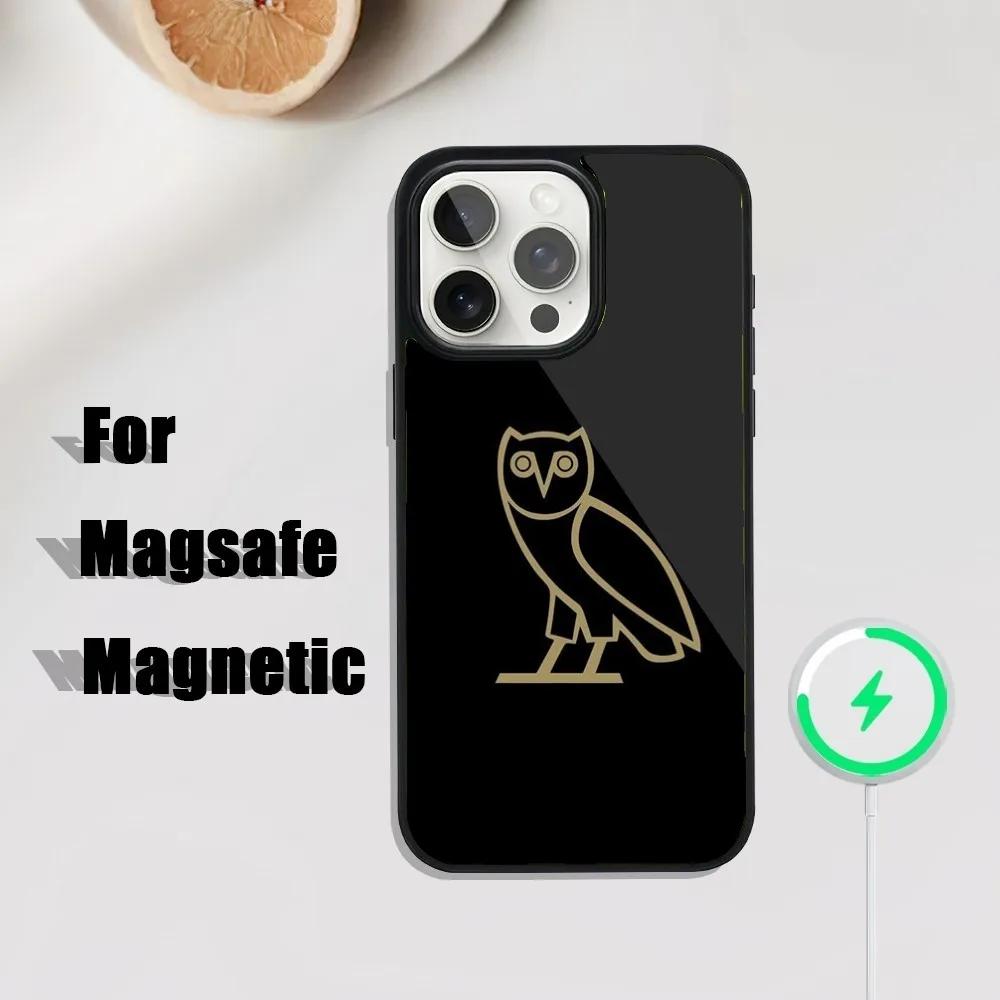 Drake O-OvO OWL Phone Case For iPhone 16,15,14,13,12,11,Plus,Pro,Max Mini Magsafe Magnetic Wireless Charging iPhone14