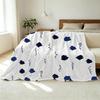 Soft Flannel Blanket, Simple Solid Color, Warm Skin-Friendly Cozy Throw for Home Relax, Halloween & Christmas Use