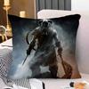 Spiel S-Skyrims The Elder S-Scrolls V Kissen Geschenk Heim Büro Dekoration Schlafzimmer Sofa Auto Kissenbezug Hülle 45X45