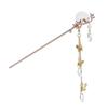 Vintage Tassel Hair Accessories Chinese Traditional Classic Pearl Tassel Butterfly Stick Straight Board Hair Clip Hanfu Jewelry