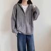 Lazy Wind Hooded Sweater Jacket Women's Autumn and Winter New Loose Casual Zipper Knitted Cardigan Jacket