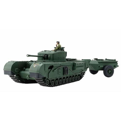 

Tamiya 1/48 Military Miniature Series No. 94 British Churchill Mk. 7 Crocodile Tank Plastic Model 32594
