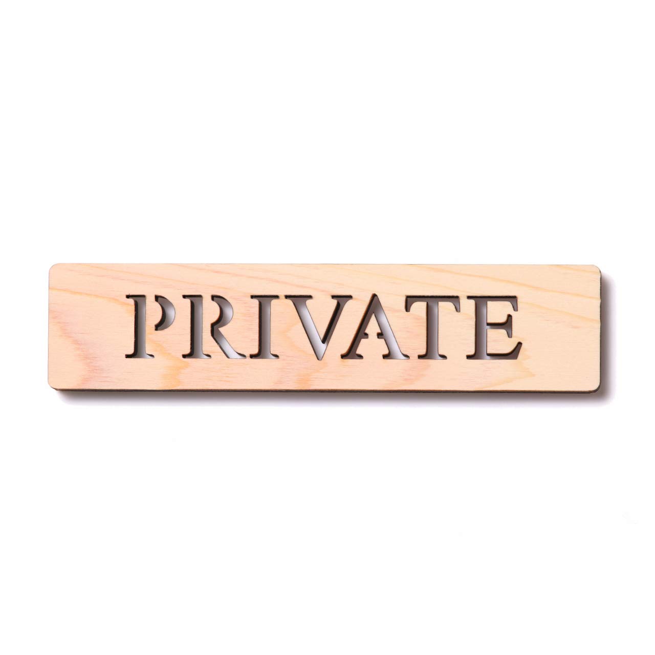 

Katachi Lab Door Plate, PRIVATE, Private Wood Sign Plate, Door, Wooden, Japanese Cypress, Self-Adhesive, Made in Japan