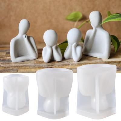 3 Styles Family Abstract Body Molds for Craft DIY LM