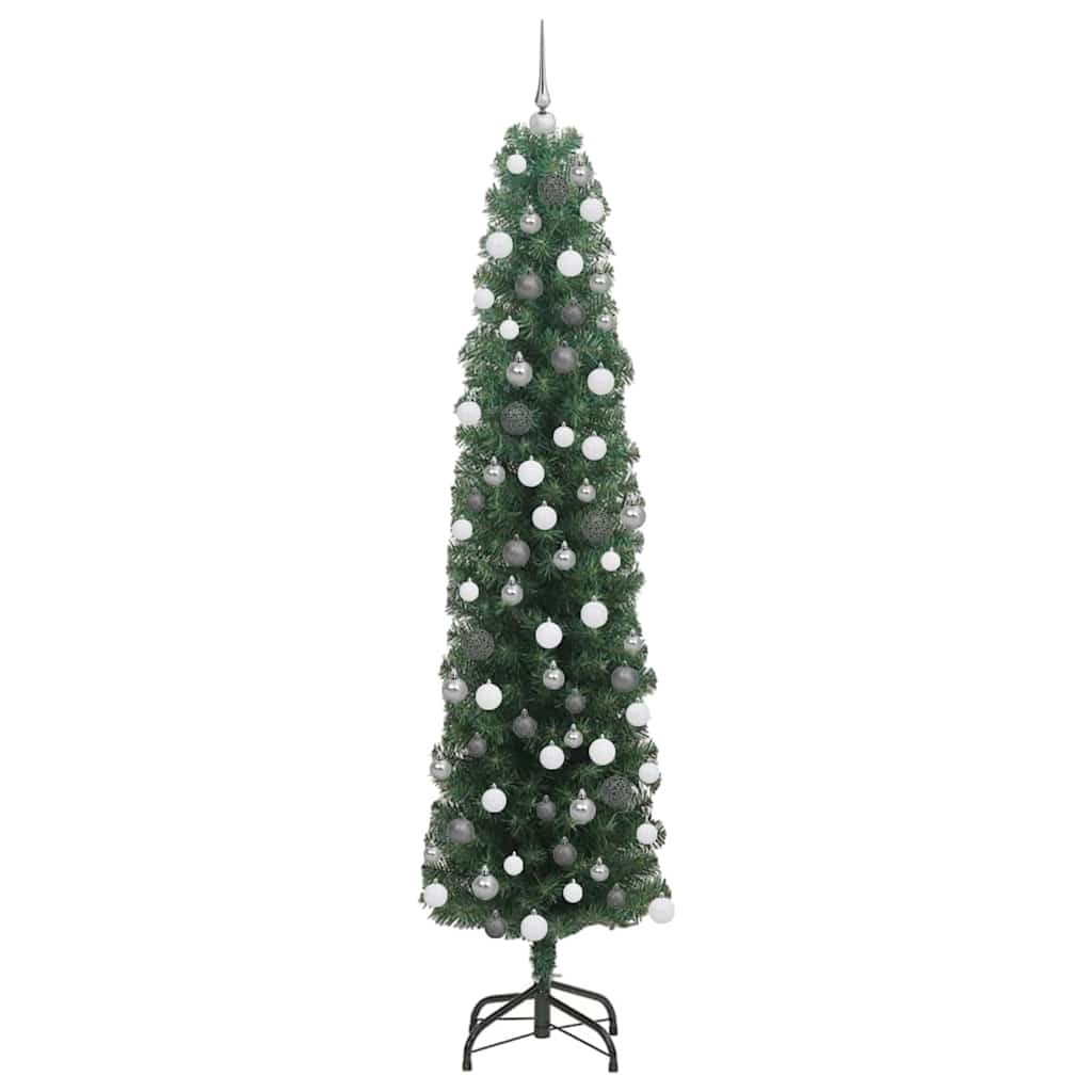 Artificial Christmas Tree with 300 LEDs and Stand Green 180 Cm