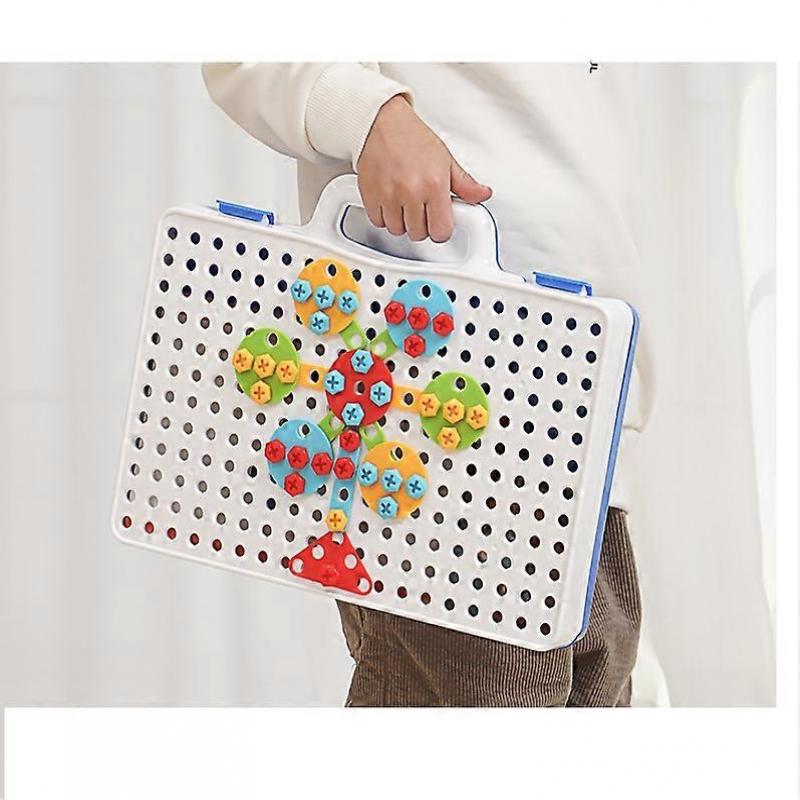 237pcs Creative Mosaic Bits Set DIY Drilling Playset Bits Building Toys Mushroom Mosaic Art Kit Puzzles