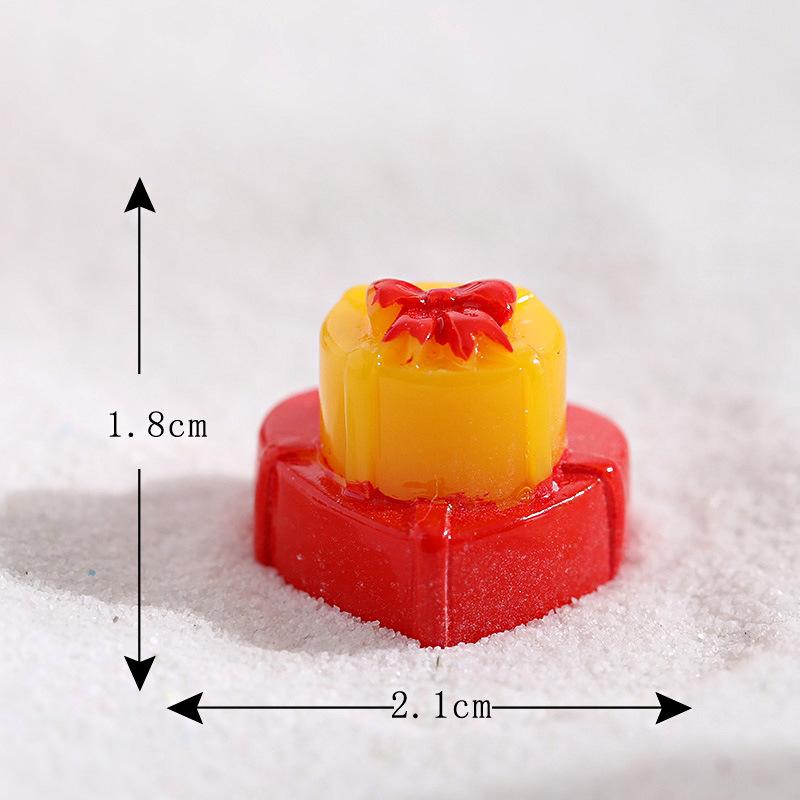 Ornamente de Crăciun din Rășină Figurine Drăguțe cu Moș Crăciun Micro Peisaj Cadou pentru Acvariu