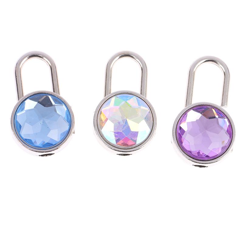 Mini Round Shape Padlock Luggage Hardware Locks W/Keyfor Jewelry Box Suitcase