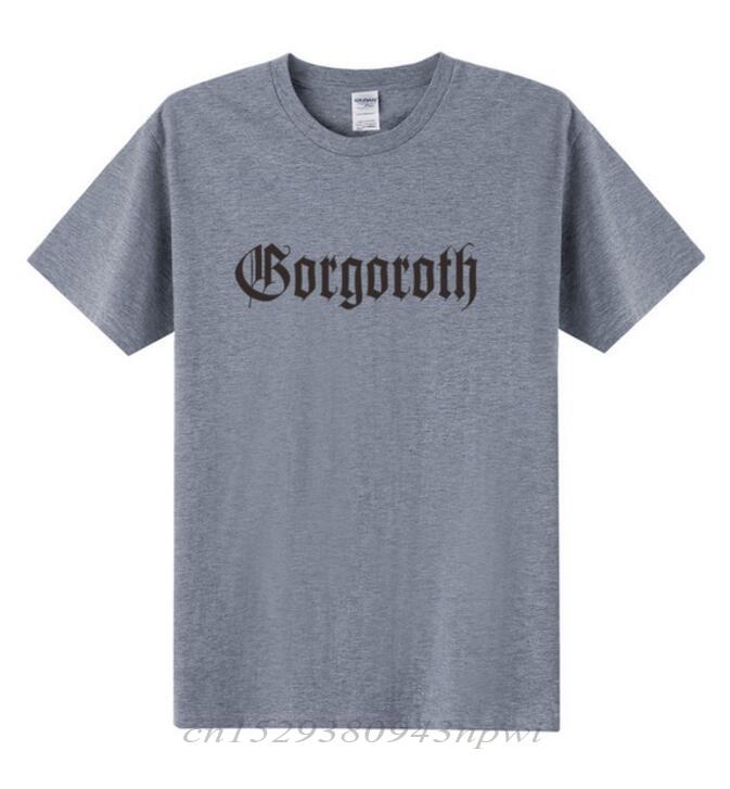 GORGOROTH T Shirts Men Rock Band Thrash Black DEATH HEAVY METAL PUNK Rap Twilight of the Idols Tshirt