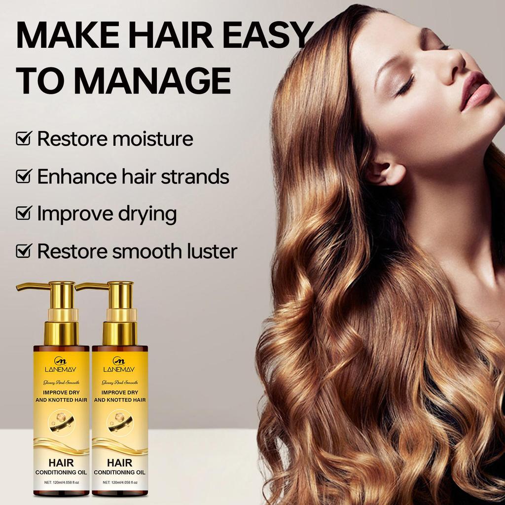 Hair Conditioning Oil-Strengthen And Moisturize Hair, Maket It Soft And Shine-Reduce Spilt Ends-Suitable For All Hair Types, 100ml